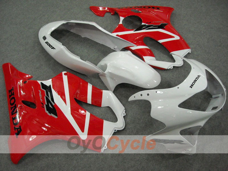 Kit de carénage à injection pour CBR600F4 99-00 - Rouge, Blanc - Style usine #OYO87900133 Image principale du produit