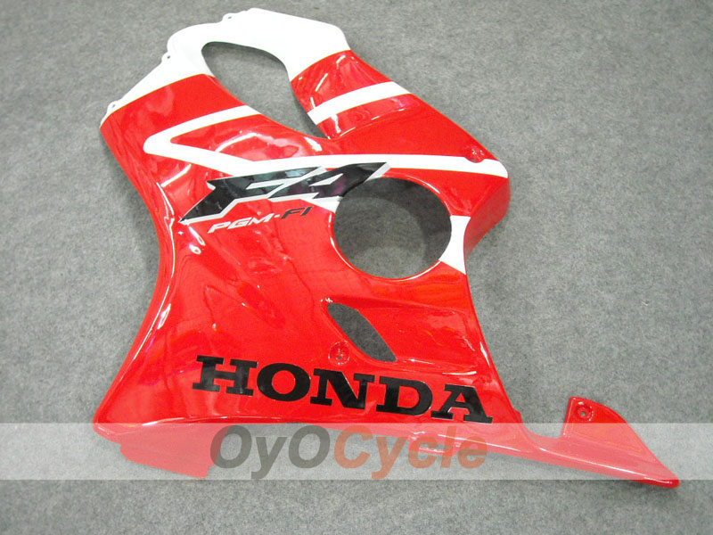 Kit de carénage à injection pour CBR600F4 99-00 - Rouge, Blanc - Style usine #OYO87900133
