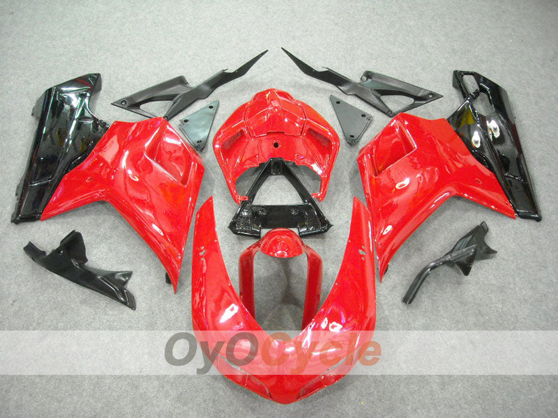Kit de carénage injecté pour Ducati 1198 09-11 - Rouge, Noir - Style d’origine #OYO87902331 Image principale du produit