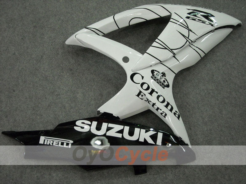 Kit de carénage à injection pour GSX R600 08-10 - Blanc, Noir - Corona, MOTUL #OYO87901606