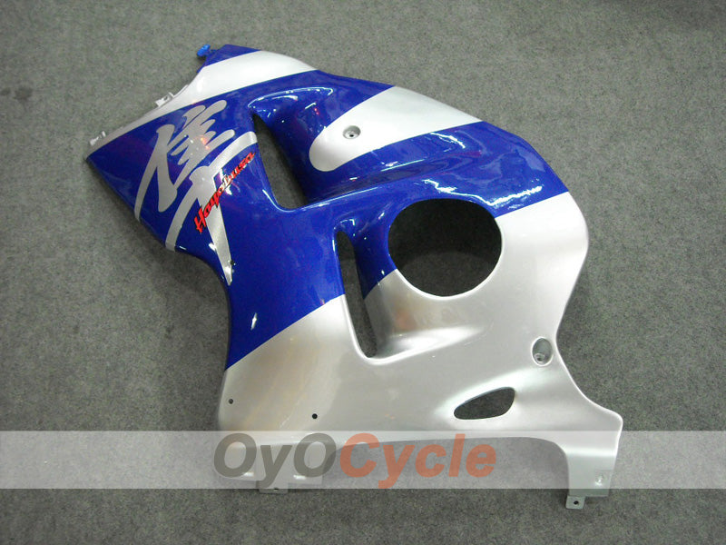 Kit de carénages à injection pour GSXR1300 Hayabusa 99-07 - Bleu, argent - Style usine #OYO87902884