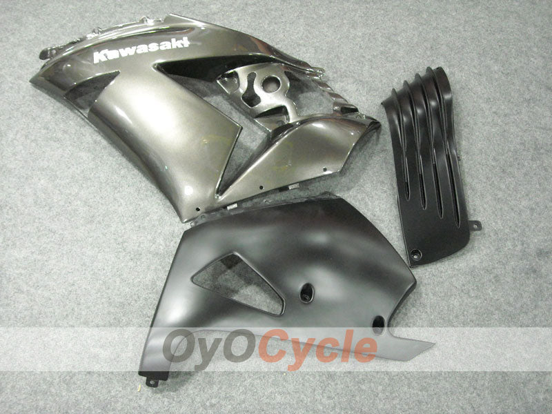 Kit de carénages injectés pour NINJA ZX-14R 06-11 - Argent - Style usine #OYO87901996