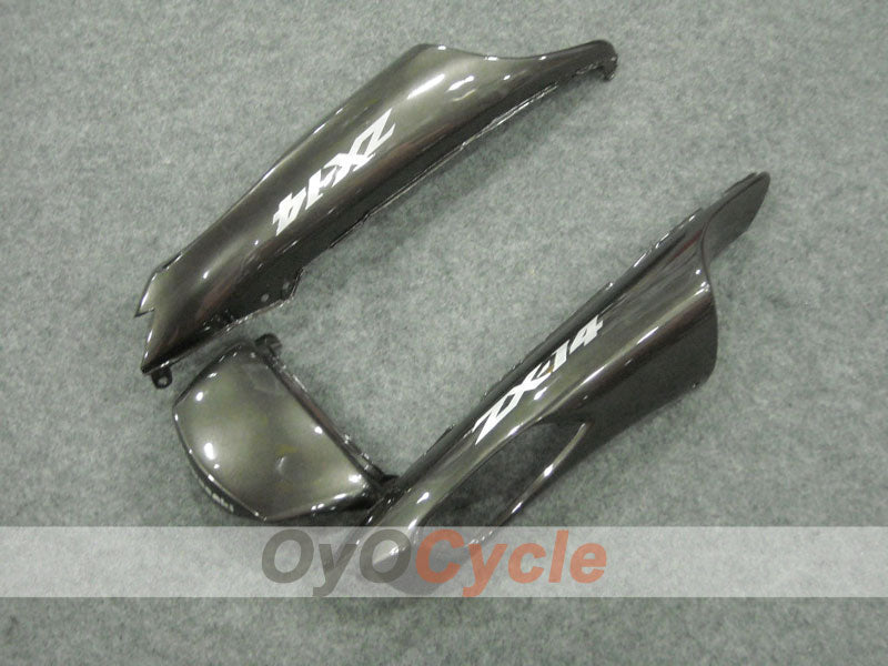 Kit de carénages injectés pour NINJA ZX-14R 06-11 - Argent - Style usine #OYO87901996