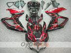 Kit de carénage à injection pour GSX R750 08-10 - Rouge, Noir - Flamme #OYO87901429