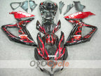 Kit de carénage à injection pour GSX R750 08-10 - Rouge, Noir - Flamme #OYO87901429
