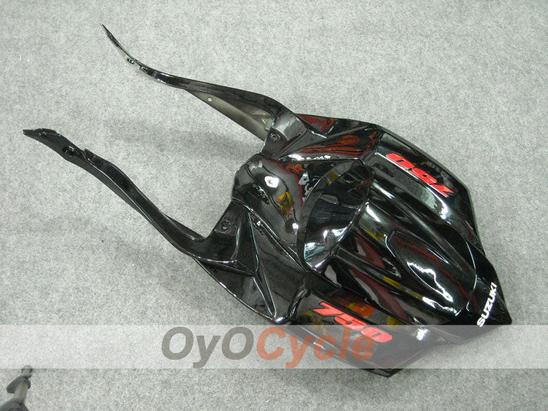 Kit de carénage à injection pour GSX R750 08-10 - Rouge, Noir - Flamme #OYO87901429