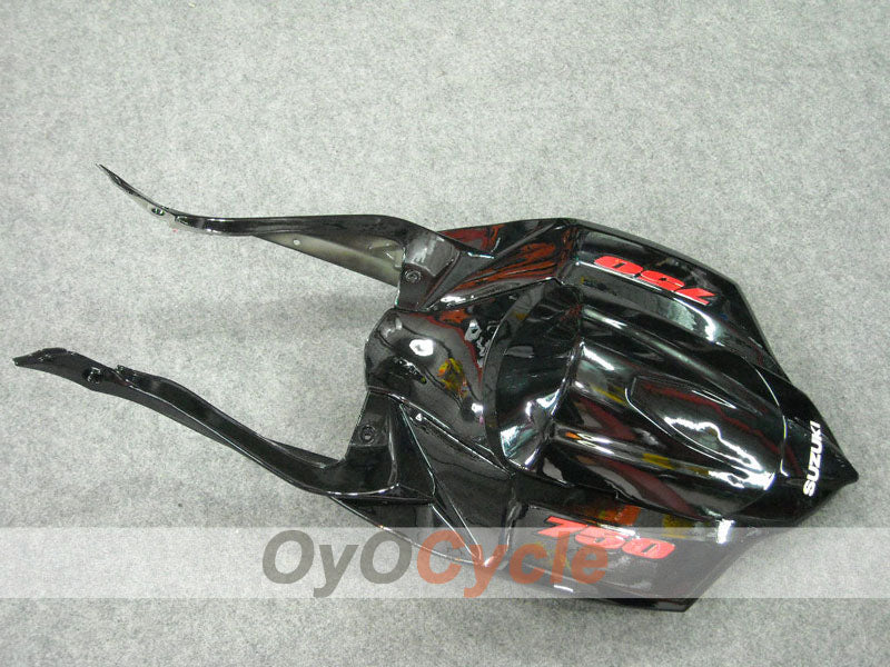Kit de carénage à injection pour GSX R750 08-10 - Rouge, Noir - Flamme #OYO87901429
