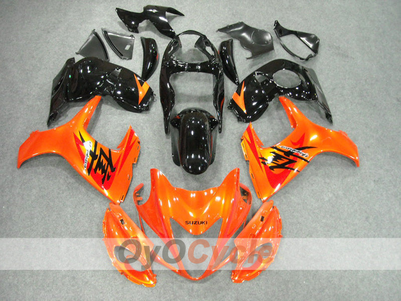 Kit de carénages à injection pour GSXR1300 Hayabusa 08-20 - Orange, noir - Style usine #OYO87902878