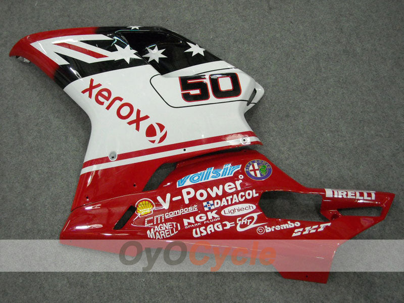 Kit de carénage d'injection pour Ducati 848 08-13 - Rouge, Noir - Xerox #OYO87902239