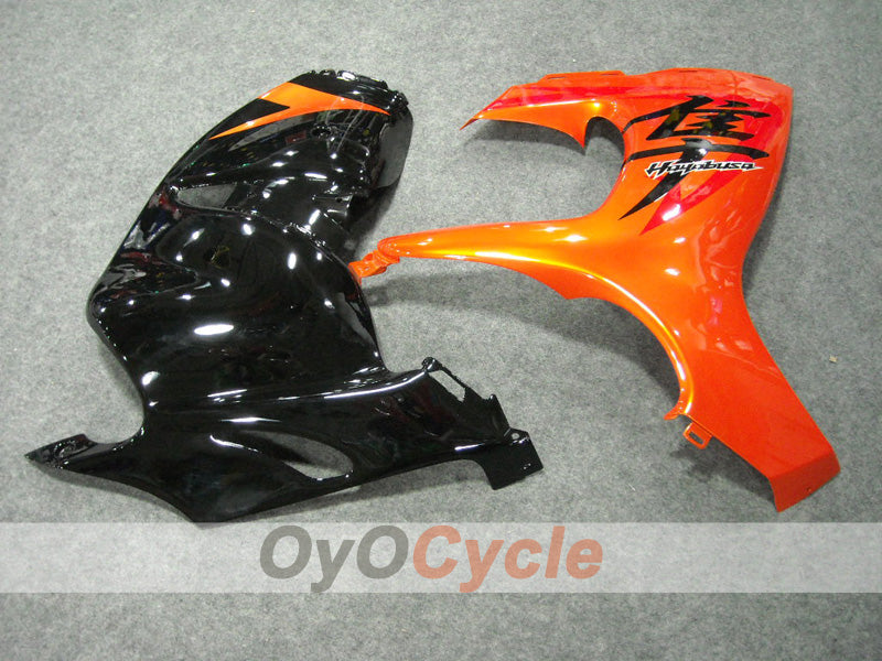 Kit de carénages à injection pour GSXR1300 Hayabusa 08-20 - Orange, noir - Style usine #OYO87902878