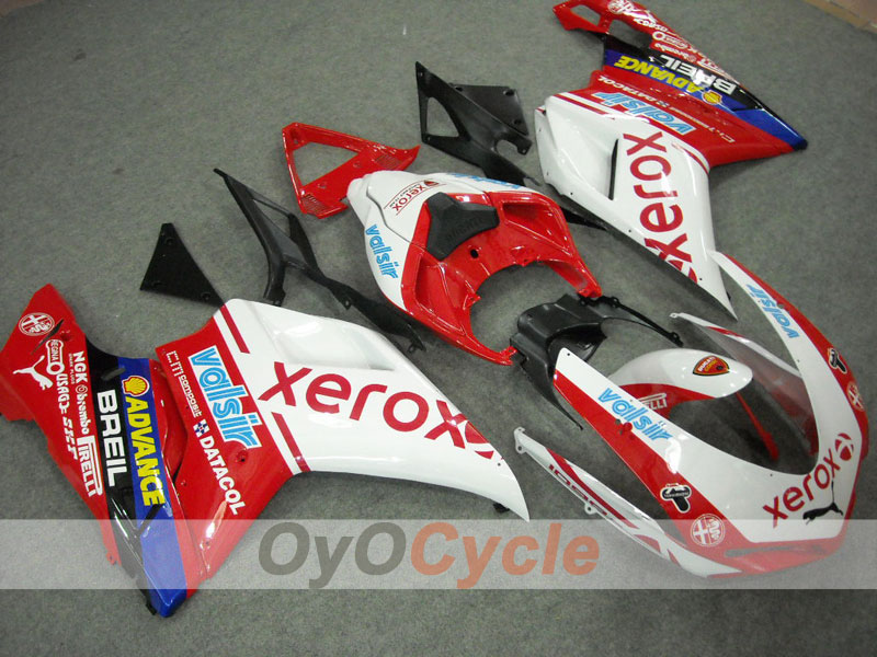 Kit de carénage d'injection pour Ducati 848 08-13 - Rouge, Blanc - Xerox #OYO87902242 Image principale du produit