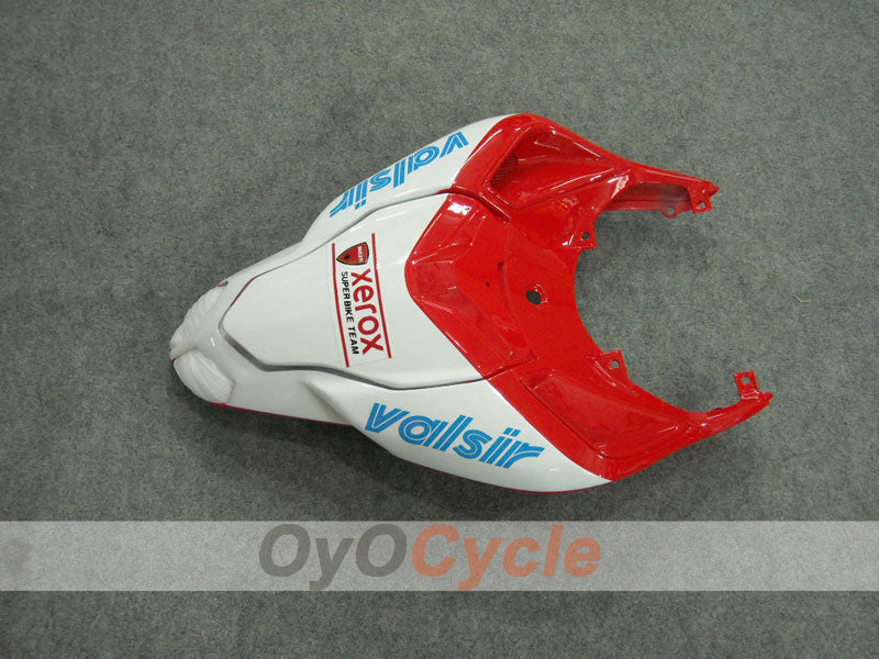 Kit de carénage d'injection pour Ducati 848 08-13 - Rouge, Blanc - Xerox #OYO87902242