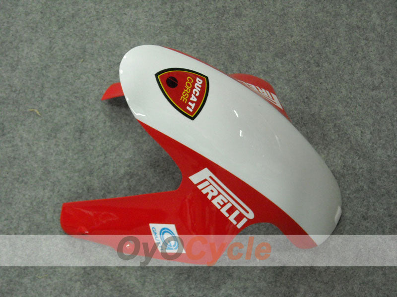 Kit de carénage d'injection pour Ducati 848 08-13 - Rouge, Blanc - Xerox #OYO87902242