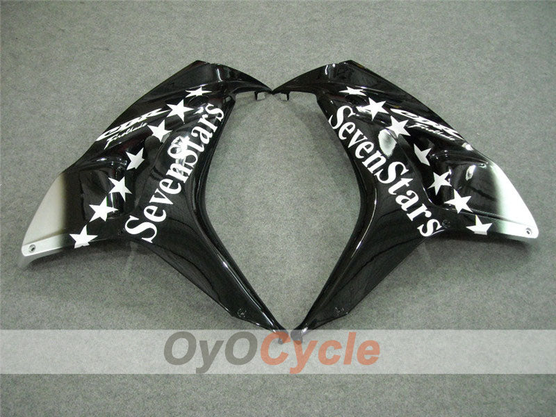 Kit de carénage injecté pour CBR1000RR 06-07 - Noir, Argent - SevenStars #OYO87900651
