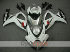 Kit de carénage injecté pour GSX R600 06-07 - Blanc, argent - Style usine #OYO87901534