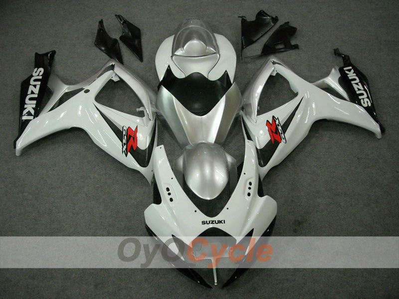 Kit de carénage injecté pour GSX R750 06-07 - Argenté, gris - Style d'origine #OYO87903189