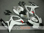 Kit de carénage injecté pour GSX R600 06-07 - Blanc, argent - Style usine #OYO87901534