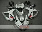 Kit de carénage à injection pour GSX R750 06-07 - Blanc, Argent - Style d'origine #OYO87901315