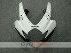 Kit de carénage injecté pour GSX R600 06-07 - Blanc, argent - Style usine #OYO87901534