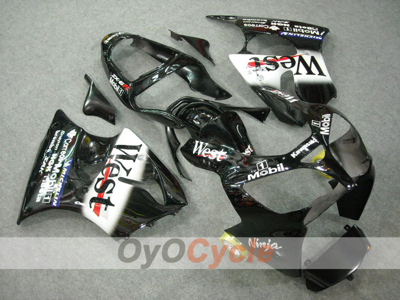 Kit de carénage pour NINJA ZX-9R 02-03 - Blanc, Noir - West #OYO87903055