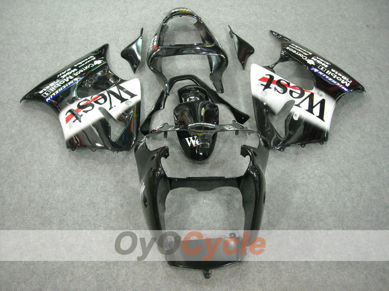 Kit de carénage pour NINJA ZX-9R 02-03 - Blanc, Noir - West #OYO87903055