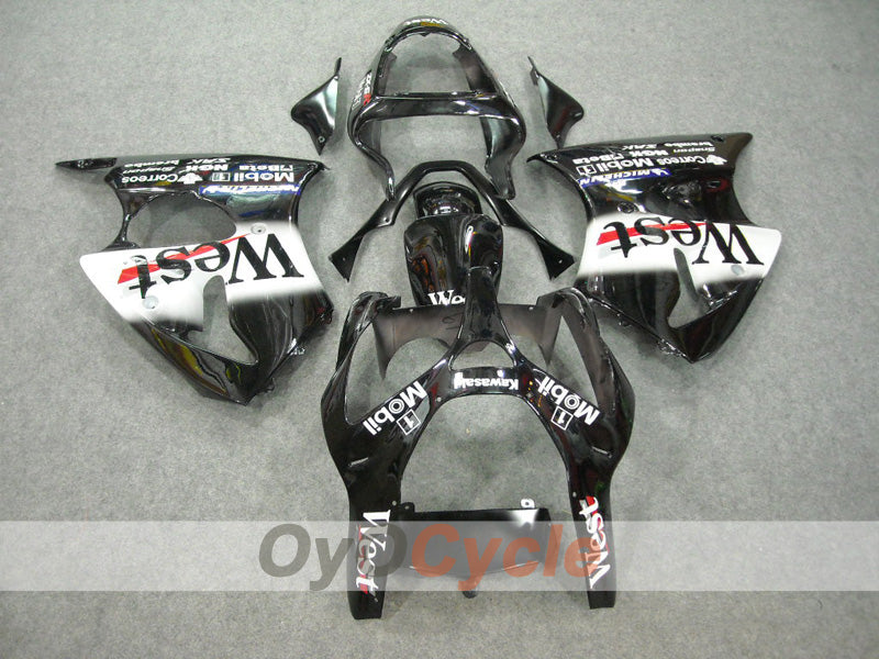 Kit de carénage pour NINJA ZX-9R 02-03 - Blanc, Noir - West #OYO87903055