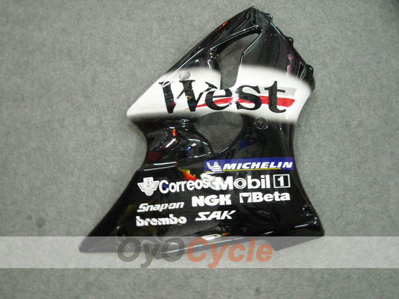 Kit de carénage pour NINJA ZX-9R 02-03 - Blanc, Noir - West #OYO87903055