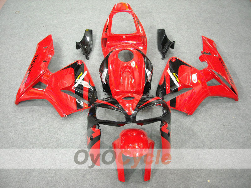 Kit de carénage à injection pour CBR600RR 05-06 - Rouge, noir - Style d'origine #OYO87900276