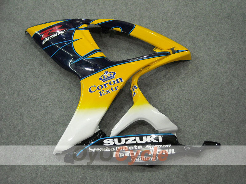 Kit de carénage à injection pour GSX R600 06-07 - Jaune, Noir - Corona, MOTUL #OYO87901430