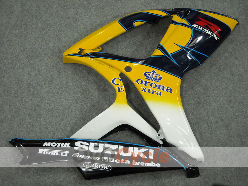 Kit de carénage à injection pour GSX R600 06-07 - Jaune, Noir - Corona, MOTUL #OYO87901430