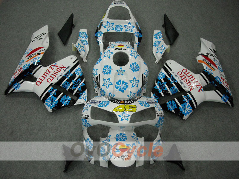 Kit de carénage à injection pour CBR600RR 03-04 - Blanc, Noir - Nastro Azzurro #OYO87902539 Image principale du produit