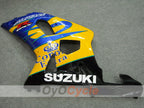 Kit de carénage à injection pour GSX R750 00-03 - Jaune, Bleu - Corona #OYO87901028