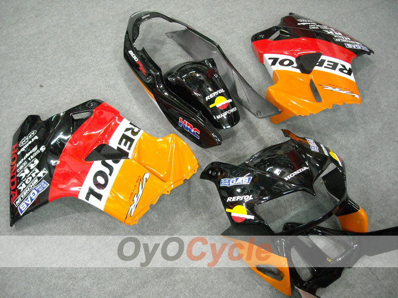 Kit de carénage pour VFR800 98-01 - Rouge, Noir - Repsol #OYO87902933