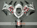 Kit de carénages injectés pour NINJA ZX-6R 05-06 - Rouge, Argent - Flame #OYO87901864