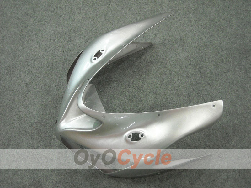 Kit de carénages injectés pour NINJA ZX-6R 05-06 - Rouge, Argent - Flame #OYO87901864