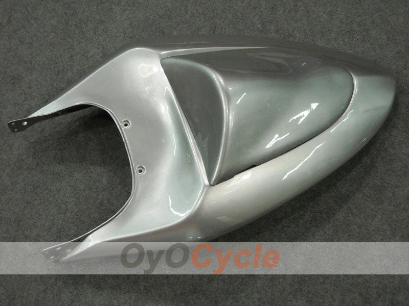 Kit de carénages injectés pour NINJA ZX-6R 05-06 - Rouge, Argent - Flame #OYO87901864