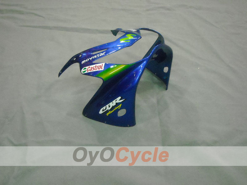 Kit de carénage à injection pour CBR900RR 929 00-01 - Vert, Bleu - MICHELIN, Movistar #OYO87902847