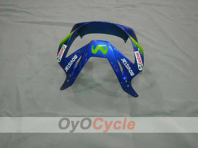 Kit de carénage à injection pour CBR900RR 929 00-01 - Vert, Bleu - MICHELIN, Movistar #OYO87902847