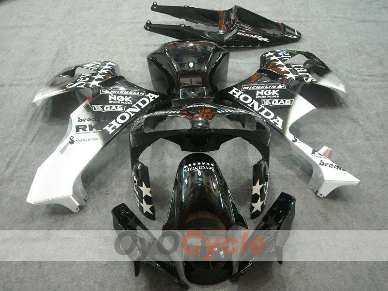 Kit de carénage injecté pour CBR600RR 03-04 - Blanc, noir - SevenStars #OYO87902551