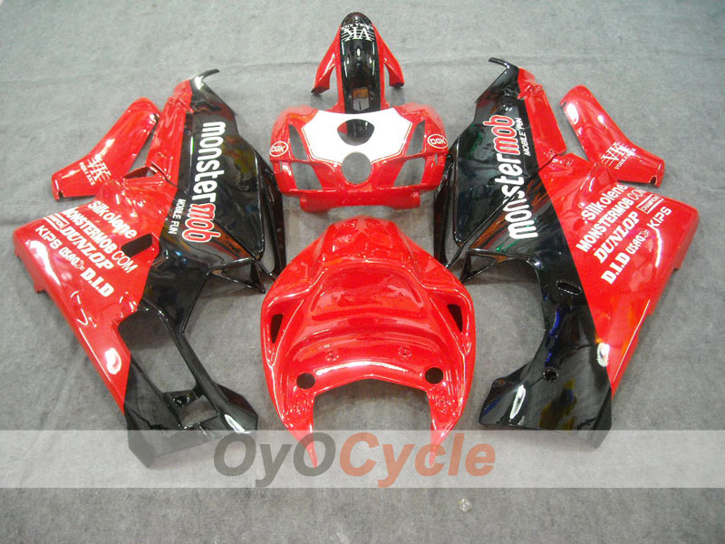 Kit de carénage à injection pour Ducati 999 03-04 - Rouge, Noir - Monstermob #OYO87902356