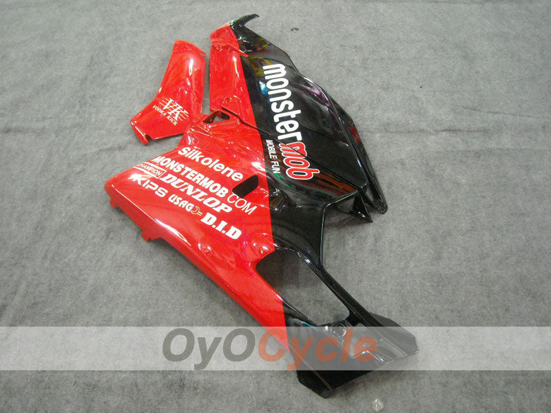 Kit de carénage à injection pour Ducati 999 03-04 - Rouge, Noir - Monstermob #OYO87902356