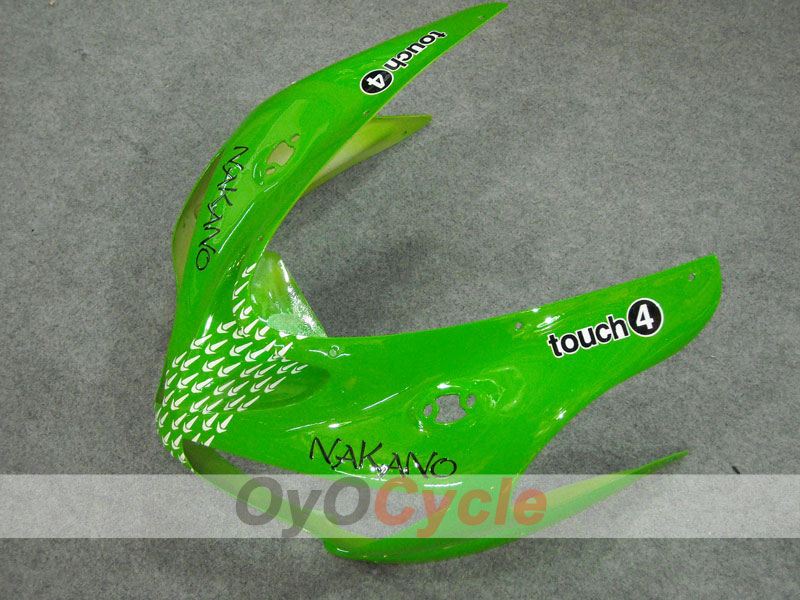 Kit de carénages à injection pour NINJA ZX-6R 05-06 - Vert, Noir - Nakano #OYO87901885