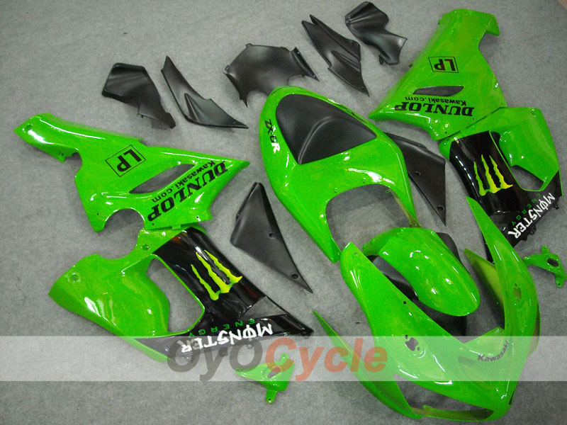 Kit de carénage à injection pour NINJA ZX-6R 05-06 - Vert, Noir - Monster #OYO87901873 Image principale du produit