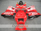 Kit de carénage à injection pour Ducati 996 99-02 - Rouge, blanc - Alice #OYO87902188