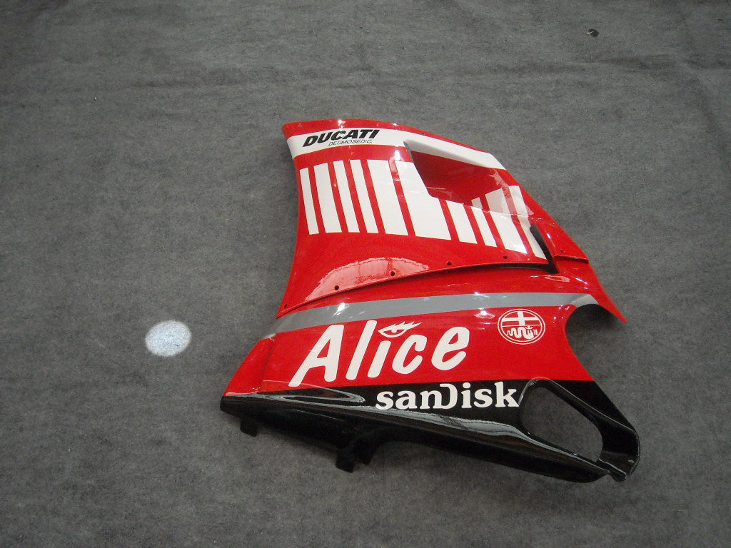 Kit de carénage injecté pour Ducati 748 94-02 - Rouge, noir - Alice #OYO87902029