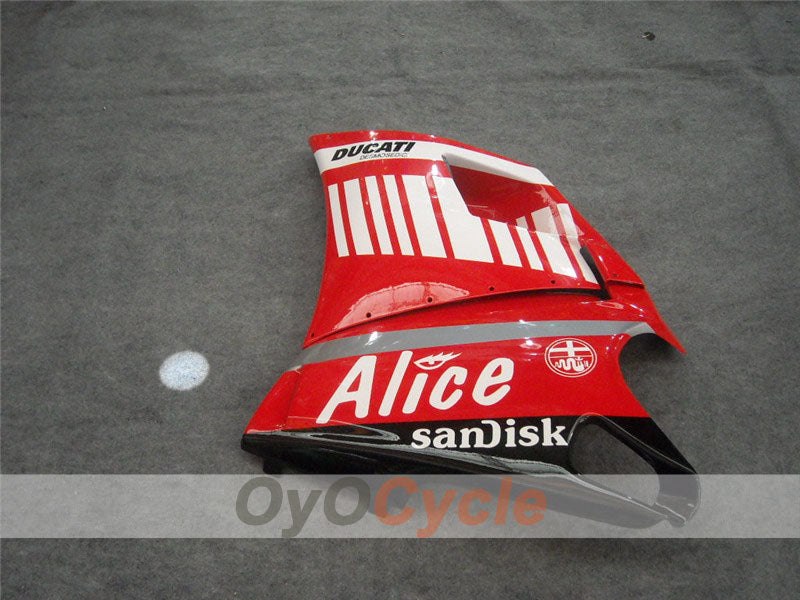 Kit de carénages injectés pour Ducati 998 02-04 - Rouge, noir - Alice #OYO87902254