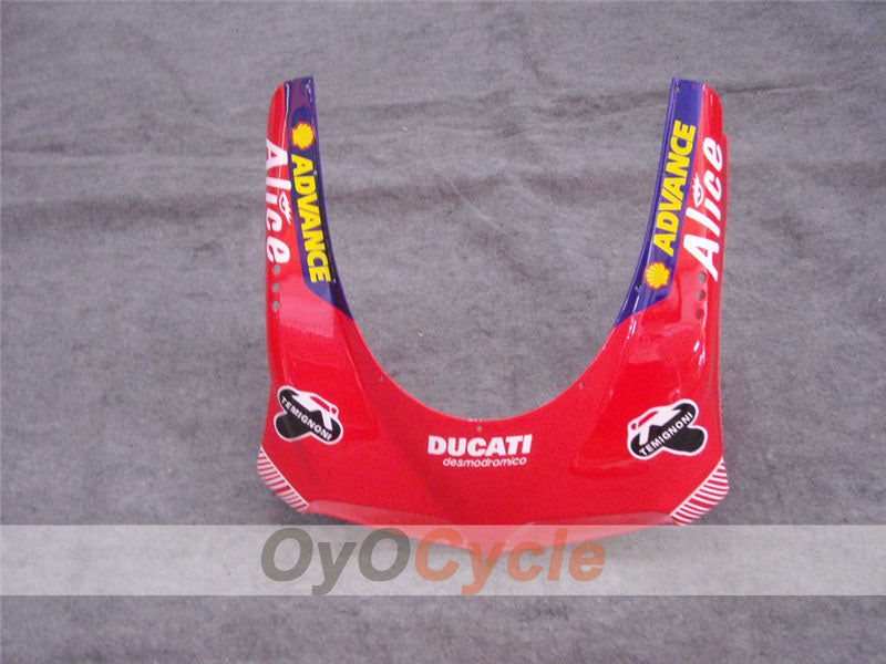 Kit de carénage à injection pour Ducati 996 99-02 - Rouge, blanc - Alice #OYO87902188