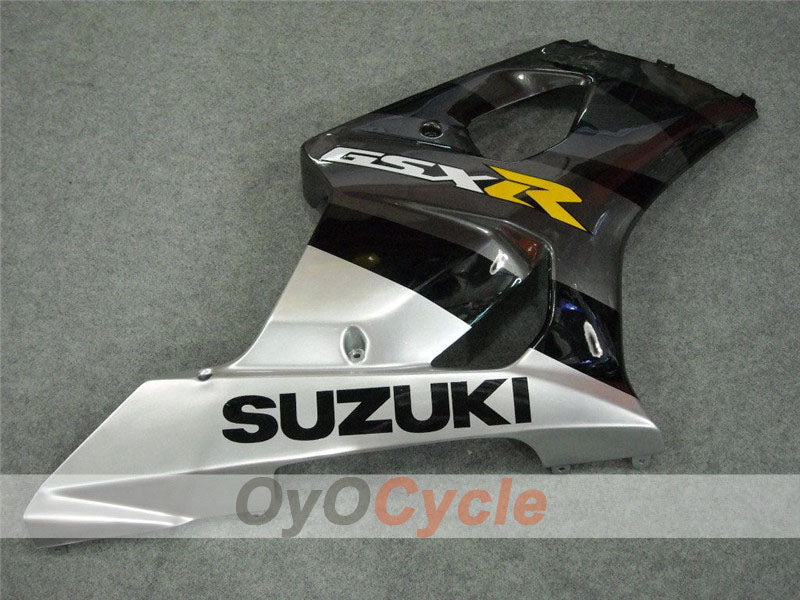 Kit de carénage en injection pour GSX R1000 03-04 - Noir, argent - Style d'origine #OYO87901846