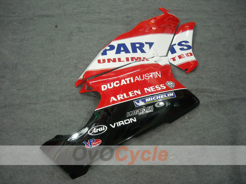 Kit de carénage à injection pour Ducati 999 03-04 - Rouge, Blanc - Style usine #OYO87902357