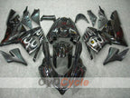 Kit de carénage injecté pour NINJA ZX-10R 04-05 - Blanc, noir - Flamme #OYO87901533